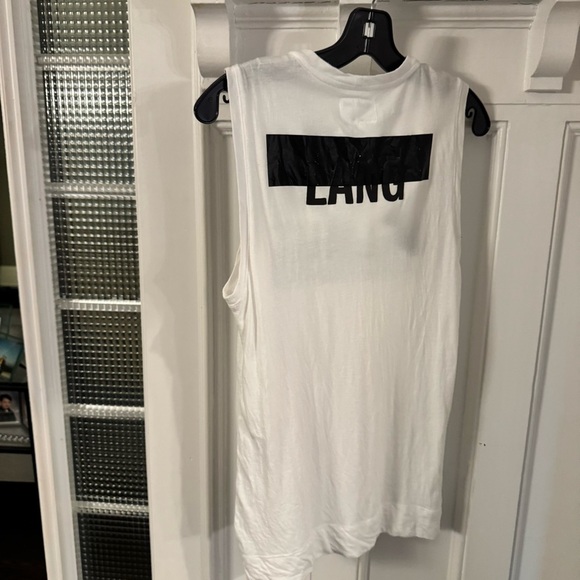 HELMUT LANG Logo Tank Top Women's XXS White Workout Gym Athletic Activewear - Picture 3 of 9
